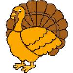 thanksgiving turkey free cross stitch