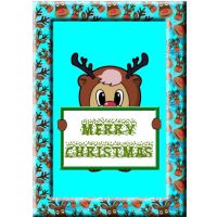 Reindeer Bear Card