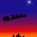 Christmas- Silhouettes Sleigh.