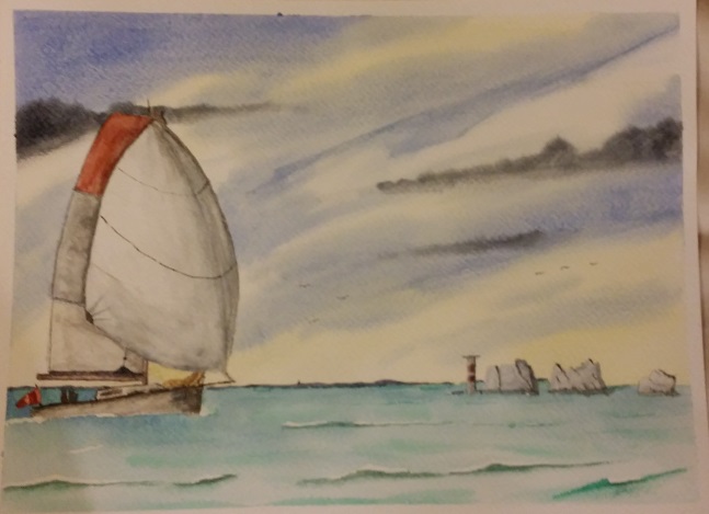 Watercolour Painting: Sailing