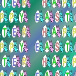 Happy Easter Backing Paper