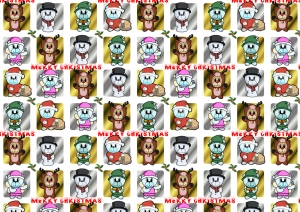 Teddy Bear Christmas Papers.