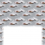 Insert Sheet with powerboat design.