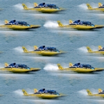 Powerboat Themed Craft Papers.