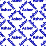 Asher themed backing Paper.
