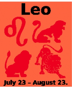 Leo Zodiac Chart.
