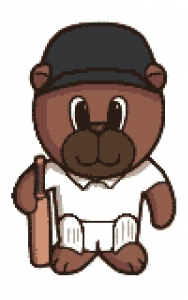 Cricket Bear Cross Stitch.