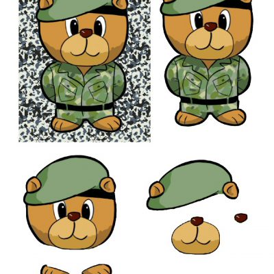 5x7_army_bear_decoupage