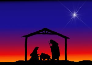 Christmas Silhouettes Nativity.