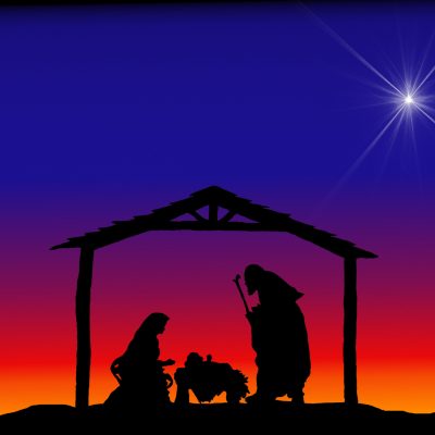 Christmas Silhouettes Nativity.