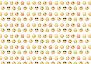 Smilies or Smileys Card Making Papers.