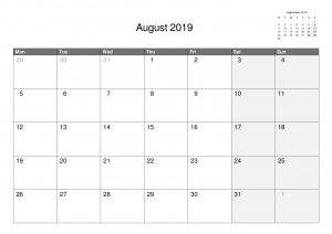 Free 2019 Calendars.