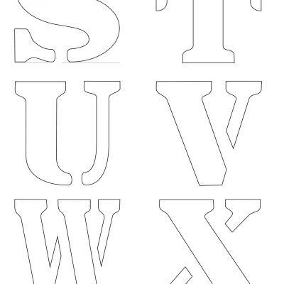 Letter Stencils.